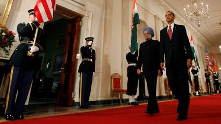 President Obama and Indian Prime Minister Singh