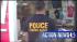 A law enforcement officer takes part in a raid...
