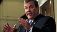 New Jersey Gov. Chris Christie gestures Thursday, Jan. 6, 2011, in Trenton, N.J., as he lays out his plan to fund state road and bridge projects for the next five years. The plan calls for spending $1.6 billion a year, the same amount that is currently spent. The fund was due to run out of money in June. (AP Photo/Mel Evans) 