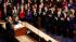 State of the Union Address Part 2 :: President Barack Obama is applauded on Capitol Hill in Washington, Tuesday, Jan. 25, 2011, prior to delivering his State of the Union address in Washington, Tuesday, Jan. 25, 2011. (AP Photo/Evan Vucci)