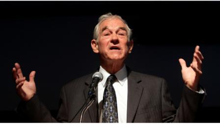 Possible 2012 presidential candidate, U.S. Rep. Ron Paul, R-Texas, speaks to students at the University of New Hampshire, Thursday, March 24, 2011, in Durham, N.H. (AP Photo/Jim Cole)