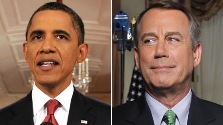President Barack Obama and Rep. John Boehner