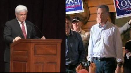 Newt Gingrich, Mitt Romney in Mississippi