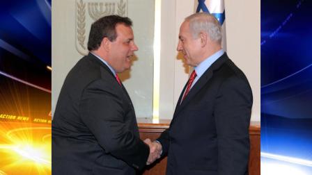 Gov. Chris Christie and Benjamin Netanyahu