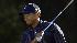 Tiger Woods reacts to his approach shot on the 18th hole during the third round of the Target World Challenge, Saturday, Dec. 13, 2003, in Thousand Oaks, Calif. Woods finished the day at two-under-par, nine strokes behind leader Davis Love III.