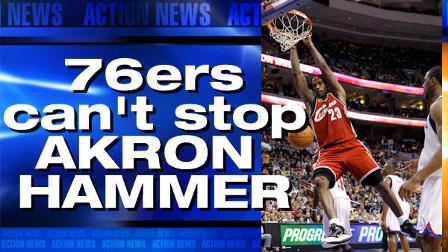 Sixers - Cavs: Akron Hammer prevails