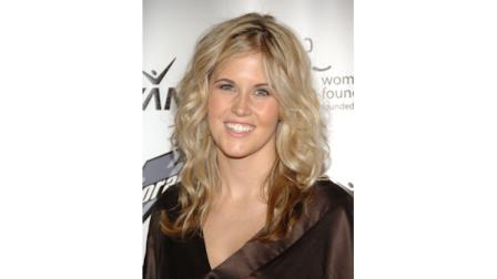 FILE - In this Oct. 15, 2007, file photo, honoree Sarah Burke arrives at the Womens Sports Foundations 28th Annual Salute to Women in Sports at the Waldorf-Astoria Hotel in New York. Burke died Thursday, Jan. 19, 2012, nine days after crashing at the bottom of the superpipe during a training run in Utah. She was 29. Burke was injured Jan. 11 while training at a personal sponsor event at the Park City Mountain resort. (AP Photo/Evan Agostini, File)