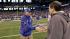 New York Giants head coach Tom Coughlin, left,...