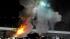 Emergency workers put out a fire on a jet dryer...