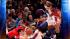 New York Knicks Jeremy Lin, bottom, fights for a...