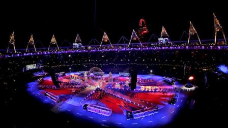 The Olympic Stadium is shown during the Closing Ceremony at the 2012 Summer Olympics, Sunday, Aug. 12, 2012, in London. (AP Photo/David J. Phillip)
