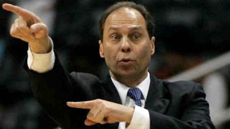 FILE - In this Jan. 11, 2009, file photo, Philadelphia 76ers head coach Tony DiLeo gives instructions to the floor against the Atlanta Hawks during the first half of an NBA basketball game against the Atlanta Hawks in Atlanta. A person familiar with the decision says the 76ers have named DiLeo general manager. The person spoke on condition of anonymity because an official announcement was not yet made Friday, Sept. 21, 2012. (AP Photo/John Amis, File)