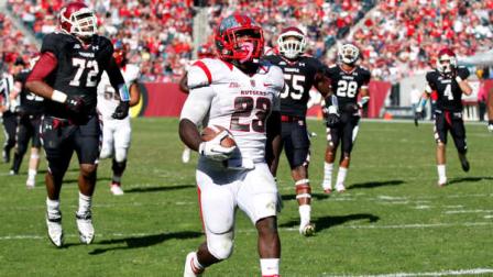 Rutgers running back Jawan Jamison (23) runs the ball for a touchdown during the second half of an NCAA college football game against Temple Saturday, Oct. 20, 2012, in Philadelphia. Rutgers won 35-10.