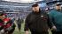 Philadelphia Eagles head coach Andy Reid leaves...