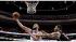 Philadelphia 76ers Spencer Hawes, left, shoots...