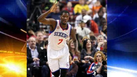 Philadelphia 76ers Royal Ivey (7) celebrates after he scored against the Charlotte Bobcats in the first half of an NBA basketball game, Saturday, March 30, 2013, in Philadelphia. (AP Photo/H. Rumph Jr)