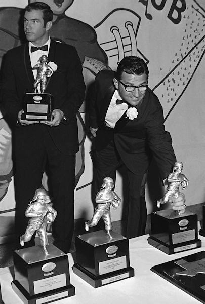 Penn State football coach Joe Paterno, speaking...