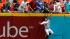 Florida Marlins left fielder Bryan Petersen (16)...