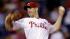 Philadelphia Phillies Cliff Lee pitches during...