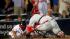 Philadelphia Phillies catcher Carlos Ruiz,...