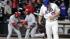 New York Mets relief pitcher Josh Edgin looks...