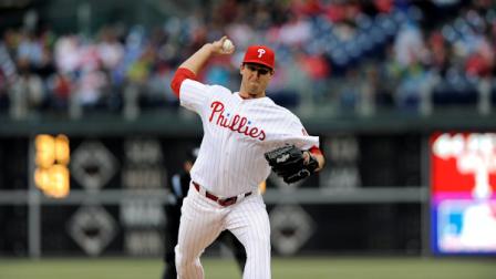 Philadelphia Phillies Jonathan Pettibone (44) is shown during a baseball game against the Pittsburgh Pirates, Monday, April 22, 2013, in Philadelphia. (AP Photo/Michael Perez)