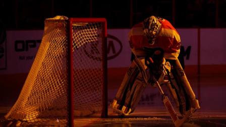 Philadelphia Flyers Ray Emery skates past the net during introductions before an NHL hockey game against the New Jersey Devils, Thursday, Nov. 7, 2013, in Philadelphia. (AP Photo/Matt Slocum)