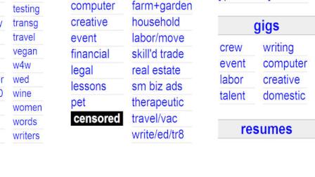 Craigslist Censors