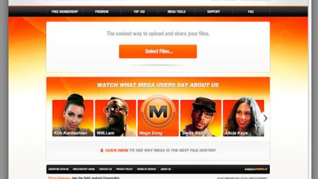 This undated image obtained by The Associated Press shows the homepage of the website Megaupload.com. Federal prosecutors in Virginia have shut down one of the worlds largest file-sharing sites, Megaupload.com, and charged its founder and others with violating piracy laws. (AP Photo)