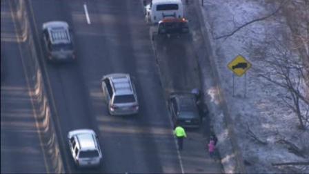 Crash on I-76 WB at Gladwyne