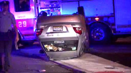 The drivers of two cars were injured when their vehicles collided in Spring Garden.