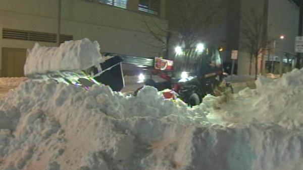 Snowstorm hits the area