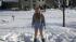 Swimsuits in the snow!