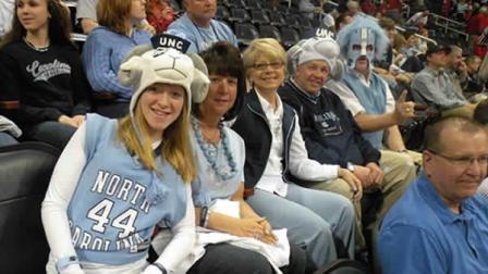 UNC fans show their colors in Atlanta Friday