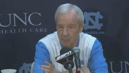 Roy Williams speaks with reporters