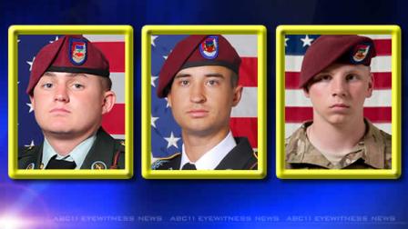Sgt. Jacob M. Schwallie, Spc. Chase S. Marta, and Pfc. Dustin D. Gross