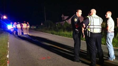 Deputies said a driver struck a man on the 800 block of River Road around 9:30 p.m. and kept driving.