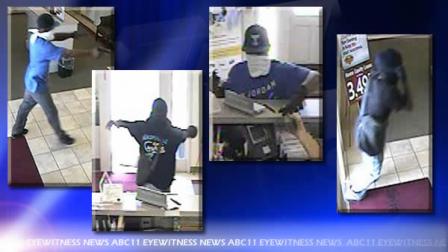 Deputies released surveillance pictures from the bank. The men have on hats and their faces are covered, but they were wearing distinctive T-shirts.