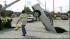A sinkhole formed Tuesday afternoon near the...