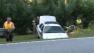 The officers patrol car flipped several times and went down an embankment along Red Mountain Road near Hampton Road.