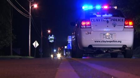 Clayton police investigate a pedestrian accident.
