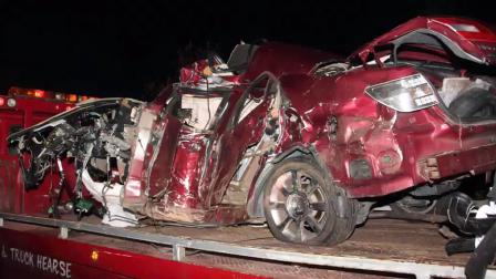 Police said the man ran off Cliffdale Road and crashed into a utility pole near South Reilly Road.
