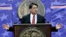 North Carolina Gov. Pat McCrory delivers his inaugural address after taking the oath of office during ceremonies at the state Capitol in Raleigh, N.C., Saturday, Jan. 12, 2013. (AP Photo/ Gerry Broome)