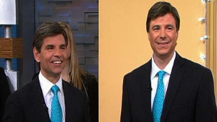 Bruce Foraker appears on Good Morning America with George Stephanopoulos.