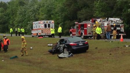 A crash along Highway 264 in Nash County.