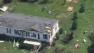 Some of the damage seen from Chopper 11 after the storm.