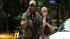 Emergency responders at a drill on the UNC campus.