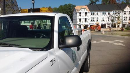 A gas leak was reported in Morrisville Wednesday.