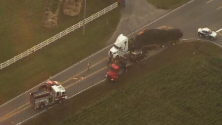 An accident along N.C. 50 in Garner blocked Benson Road at Golden Grain Road near Ten-Ten Road.