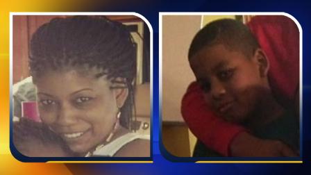 Jaeden Sharpe and his mother Lakeisha Holloway